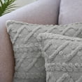thumbnail image 4 of REGALWOVEN Set of 2 Decorative Throw Pillow Covers Faux Fur Throw Pillow Covers for Sofa Light Gray 18" x 18", 4 of 5
