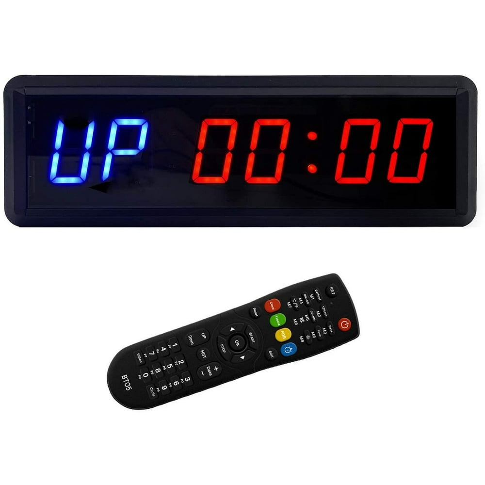 digital watch with interval timer