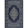 thumbnail image 2 of Beverly Rug Indoor Outdoor Reversible Plastic Area Rug - 5x7 - Blue / White, 2 of 6