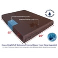 thumbnail image 2 of Premium Gel Memory Foam Dog Bed, Durable Denim Cover with Waterproof Liner and Extra Pet Bed Case, 35"X20"X4" Small to Medium Pet, 2 of 6