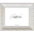 thumbnail image 4 of Ornate Embossed Wood Wall Picture Frame 2.5" Wide (8" x 10" Empty Frame , No Plexiglass, White), 4 of 7