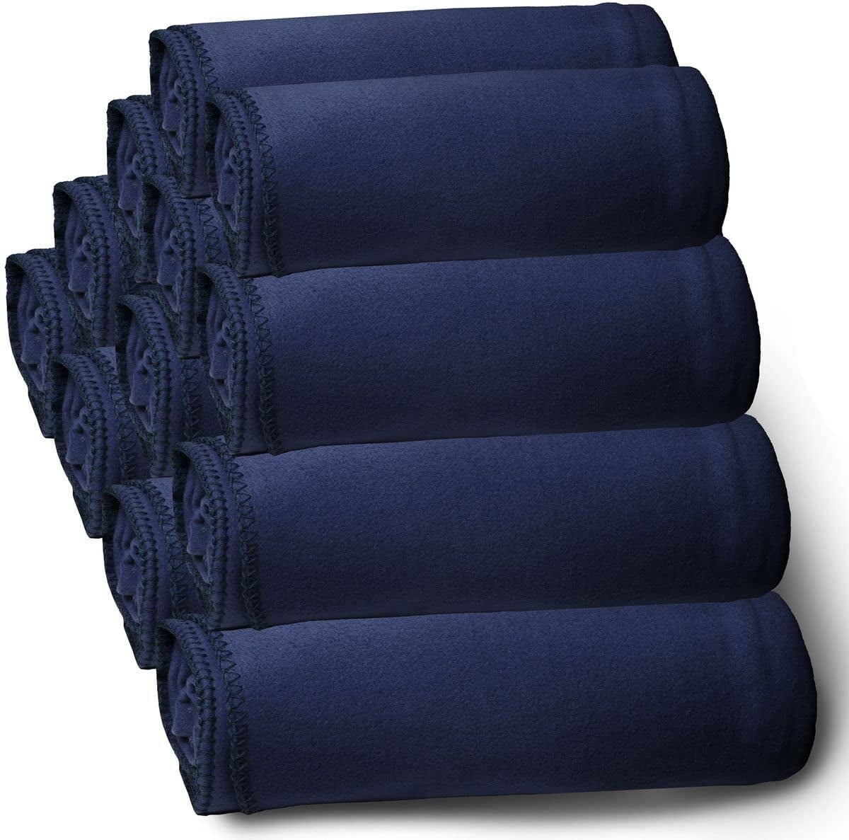 SOCKS'NBULK Soft Fleece Blankets 50 X 60, Lightweight, Cozy Warm Throws Dark Colorful Blanket Sofa Travel Outdoor, Wholesale