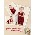 thumbnail image 6 of MICHLEY Cotton Baby Sleeveless Romper, Unisex Summer Jumpsuit Outfit for Infant Toddler Boys Girls, 0-24 Months, 6 of 9
