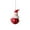 E, variant on Santa Claus Ornament Bell, Hand-Painted Metal Christmas Hanging Decoration with Festive Jingle, Holiday Tree, Mantel, Wreath & Gift Topper Décor
