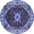 thumbnail image 1 of Ahgly Company Indoor Round Persian Blue Traditional Area Rugs, 5' Round, 1 of 4
