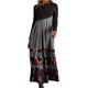 thumbnail image 3 of Vestidos de primavera para las mujeres 2024 vestido boho casual color sólido manga media gran swing vestido de cintura alta vestidos de novia de verano, 3 of 5