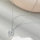 thumbnail image 5 of Collar con Colgante de Corazón En Plata de Ley 925 con Diseño Calado y Brillantes Circonitas | Joyería de Moda para Mujer, Regalo para Esposa, Novia, Mamá, Aniversario, San Valentín, 5 of 6