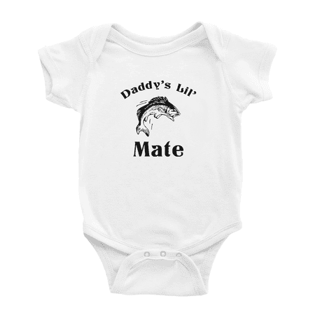 

Fishing Daddy s Lil Mate Funny Infant Clothes For Baby Girl