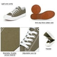 thumbnail image 4 of JENN ARDOR Women’s Canvas Low Top Sneaker Lace-up Classic Casual Shoes Platform Fashion Flats for Walking Running Hiking, Olive, Size 6.5, 4 of 8