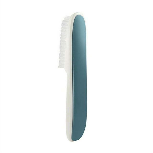Brosse de Nettoyage de Chaussures en Plastique Brosses Réutilisables Portables Mini-Cuisine Lavable à la Main Manipulées Chaussures Colorées Brosses PBT Bleu