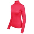 thumbnail image 3 of MixMatchy Women's Long Sleeve Turtleneck Lightweight Pullover Slim Fit Top, 3 of 4