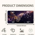 thumbnail image 2 of Golden Cosmic Butterfly Front License Plate,Metal License Plate,Funny Standard Plates Personalized Novelty Decorative For Men/Women/Boys/Girls Car 6×12 Inch, 2 of 7