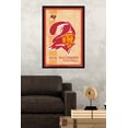thumbnail image 2 of NFL Tampa Bay Buccaneers - Retro Logo 14 Wall Poster, 22.375" x 34", Framed, 2 of 2