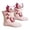 Pink, variant on 3D Knit Animal Socks - Hand Crocheted Novelty Crew Socks with Double Layer Warmth for Kids Adults