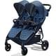 thumbnail image 2 of Valco Baby Trend Duo Light Weight Side by Side Double Stroller 2023 (Denim Blue) - Easy and Compact fold, Multi-Position Recline, Large Canopy, Independent Twin Vents and More - Luxurious Twin Pram, 2 of 5