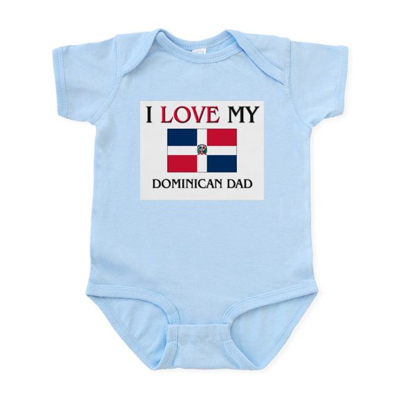CafePress - I Love My Dominican Dad Infant Bodysuit - Baby Light Bodysuit, Size Newborn - 24 Months