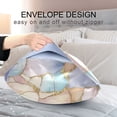 thumbnail image 4 of Yayeee Pillowcase Queen Size Set of 2 Satin Wrinkle Resistant Envelope Pillow Case, Elegant Marble Pattern, 4 of 8