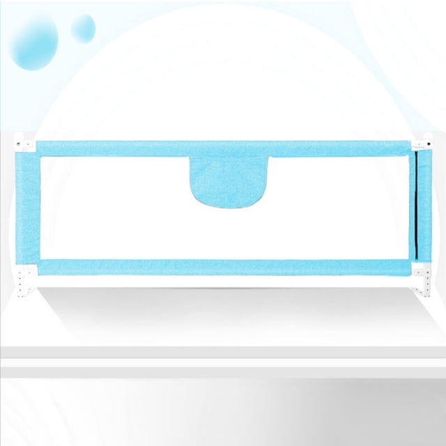 Barrera de Cama para bebé 180CM, Barandilla cama niños, seguridad anticaídas infantil, Altura Ajustable, Duradera y fácil de instalar, Azul esquí esquí Gafas de esquí