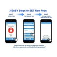 thumbnail image 4 of eGeeTouch 5-NFC-2002CF Smart NFC Card & Key Fob for All Smart Locks , Cards & 2 Keys Fobs - Pack of 2, 4 of 4