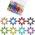thumbnail image 4 of JZROCKER 288Pcs Square Press On Nails Stick on Nails With Holographically Metallic Gloss Acrylic Manicure Nails Art For Parties, 4 of 21