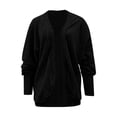 thumbnail image 3 of Delayuji Women's Cardigan Sweaters Oversized Chunky Knit Wrap Batwing Open Front Cardigan Outerwear Coat Spring Fall, 3 of 3