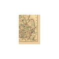 thumbnail image 2 of Railroad Map - Michigan Railroads Gray 1876  - Vintage Wall Art, 2 of 4