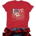 thumbnail image 6 of Busydd Womens T Shirts Trendy Crew Neck Soccer Graphic Tees Casual Summer Versatile Short Sleeve Going Out Tops L, 6 of 7