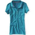 thumbnail image 1 of Aeropostale Womens A87 5 Button Polo Shirt, Verde, X-Large, 1 of 1