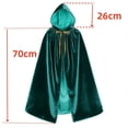 thumbnail image 3 of QASIEATN Classic Fit Shawl Wraps for Girls and Boys Kids Hooded Velvet Cloak Children Retro Cape Halloween Essentials Shawl Fall Fashion Accessories, 3 of 4