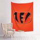 thumbnail image 1 of Tapiz decorativo de pared personalizado del equipo Bengals de 29 x 37 pulgadas (vertical) Tapiz decorativo de pared para interior y mesita de noche, 1 of 8