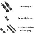 thumbnail image 2 of Wind Protection Parasols/Patio Umbrella/Canopy [Windproof - Weather Resistant - Suitable for Any Parasol with Locking Screw], 2 of 5