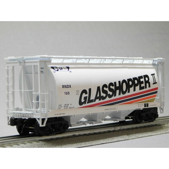 M.T.H. Electric Trains MTH PREMIER GLASSHOPPER II 3-BAY CYLINDRICAL HOPPER CAR O GAUGE 20-96821-163