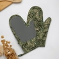 thumbnail image 4 of Cauagu Green Snake Skin Print Oven Mitts 2 Piece Set,BBQ Gloves Grilling Gloves Kitchen Silicone Oven Gloves Heat Resistant Oven Mitts for Barbecue Cooking & Baking, 4 of 6
