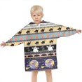 thumbnail image 3 of Striped Halloween Pattern Blanket Hoodies for Kids 6-13YR Oversize Wearable Blanket Hoodies for Boys Girls Teens, 3 of 7