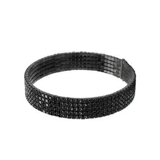 Swarovski 5250073 Women's Crystaldust Black Crystal Cuff Bangel