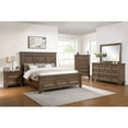 thumbnail image 2 of New Classic Furniture Mariana 5-Piece Wood King Bedroom Set w Chest in Mocha, 2 of 10