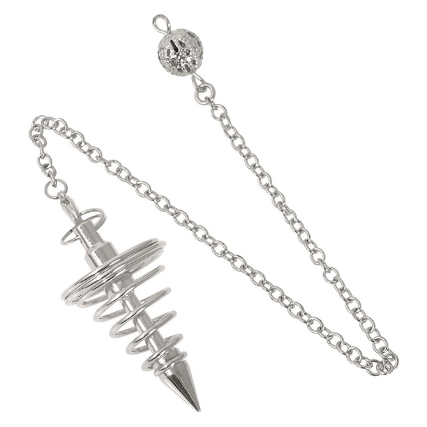Colgante de cono en espiral de metal de bronce, colgante espiritual, colgante, colgante, colgante, joyería