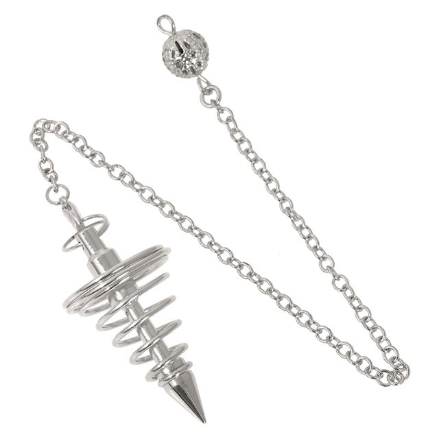 Colgante de cono en espiral de metal de bronce, colgante espiritual, colgante, colgante, colgante, joyería
