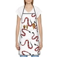 thumbnail image 3 of Pofeuu Red Snake Print Aprons with Pockets, Cute Aprons for Kitchen, Cooking, Server, Barber, Chef Apron, 3 of 7
