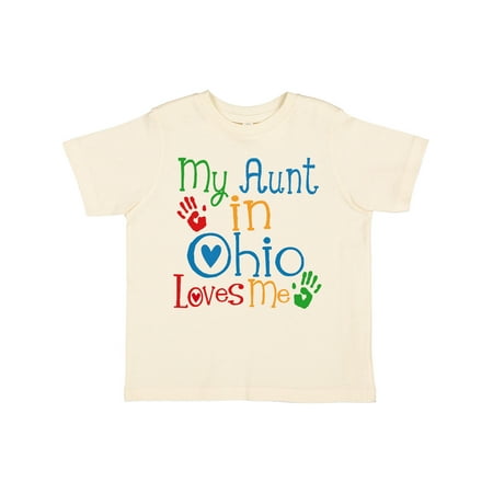 

Inktastic My Aunt in Ohio Loves Me Gift Toddler Boy or Toddler Girl T-Shirt