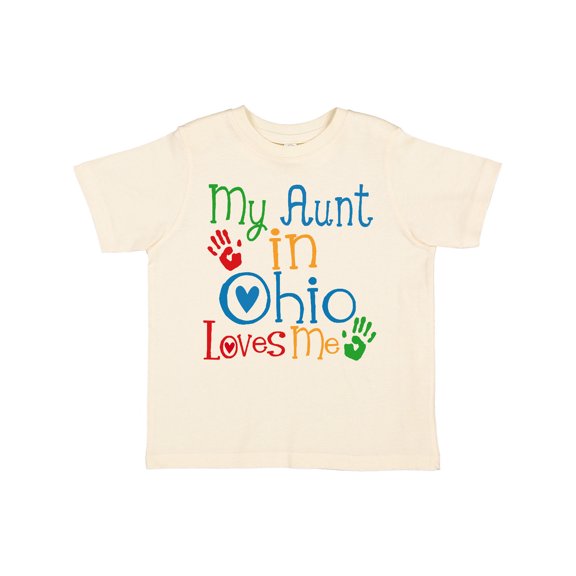Inktastic My Aunt in Ohio Loves Me Boys or Girls Toddler T-Shirt
