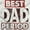 White, variant on Father's Day Worlds Best Dad Period Men's Graphic T Shirt Tees Brisco Brands S