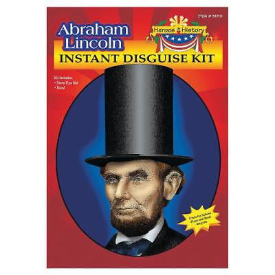 IN-13686872 Heroes in History: Abraham Lincoln Beard & Hat 1 Set(s)