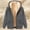 Dark Gray, variant on Womens Hooded Minimal Heart Print Thick Lined Zip Up Sweat Jacket, Mid Length Raglan Sleeve Dual Pockets Loose Fit for Holiday Outings Picnic Trips Gray XXL