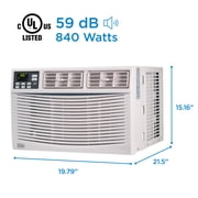 BLACK+DECKER BWAC10WTB 10,000 BTU Window Air Conditioner Unit, AC Cools Up to 450 Square Feet, Energy Efficient, White