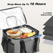 WARMOUNTS Insulated Bag 75 Cans & Soft Cooler Bag 2 in 1, w/ Insulating Cover, Upgraded Leakproof Camping Cooler Bag 2 Compartment for Camping Hiking Picnic Beach