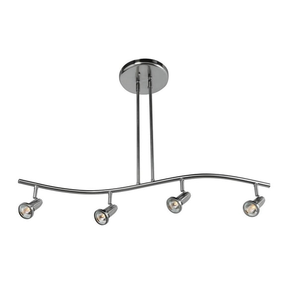 Access Lighting - Cobra - Spotlight Pendant-Brushed Steel Finish-LED Lamping