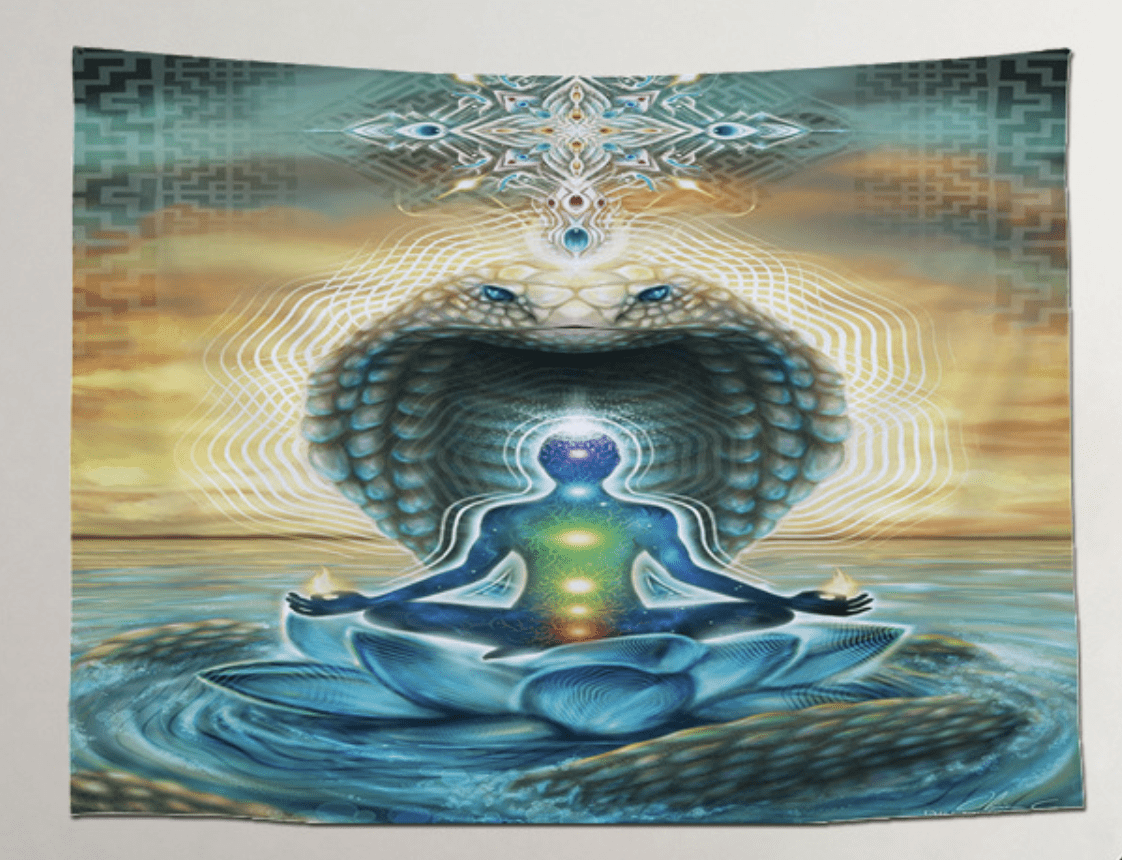 wall artwork spiritual meditation yoga chakras wall hanging tapestry US Seller 
