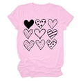 thumbnail image 4 of Cadeau de Saint-Valentin pour Femmes Imprimé Saint-Valentin T-Shirt Mode Confortable Blouses Tops Femme, 4 of 8