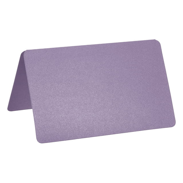 Unique Bargains Blank Greeting Cards,100pack Favor Decor Foldable Card ,Purple Pearlescent Paper